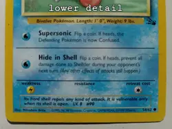Shellder 1999 1st Edition 54/62 Pokemon Collectible Card - Image 3