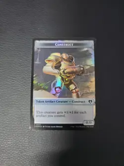 Elemental (0024) Construct (0041) Double-Sided Token FOIL MTG Magic Card - Image 2