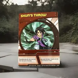 Bakugan:Battle Brawlers | Shun’s Throw 🔴Red Ability Card | 28/48 - Image 1