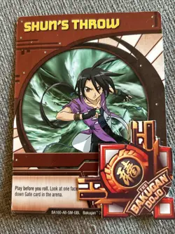 Bakugan:Battle Brawlers | Shun’s Throw 🔴Red Ability Card | 28/48 - Image 2