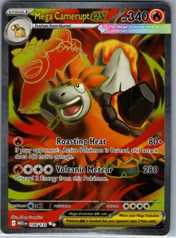 Mega Camerupt ex 156/132 ME01: Mega Evolution - Pokemon Card - NM - Image 1