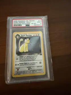 Pokemon TCG Dark Persian Holo Promo Card 17 PSA 9 - Image 1