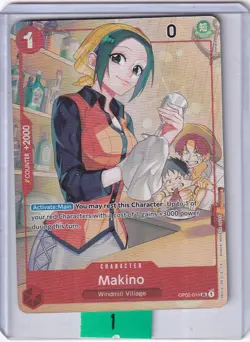 Makino (Japanese 1st Anniversary Set) One Piece Promotion Cards (OP-PR) OP02-015 - Image 1
