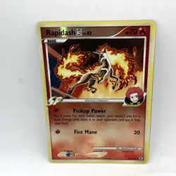 Rapidash 47/111 Rising Rivals Reverse Holo Pokemon Card - Image 2