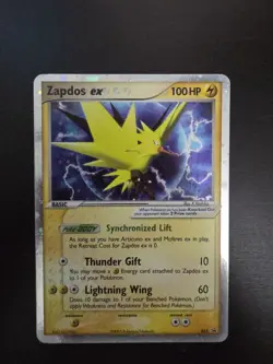 Zapdos ex 033, EX Collector's Window Tins Holo, Promo Pokemon Card, 2005, MP - Image 1