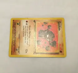 English Pokemon Trading Card Game TCG Fossil Set Geodude 47/62 1st Edition - Image 3