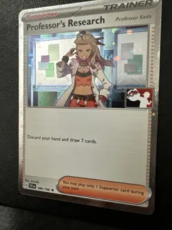 Professor Research Holo Turo Pokemon Prize Pack Series 3 Pokemon Card NM - Image 2