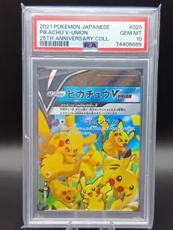 PSA 10 Pikachu V-UNION 25th Anniversary Collection Set Japanese Pokemon Card - Image 3