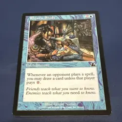 MTG X2 Rhystic Study-Prophecy Card, Never Played, NM Condition Rystic - Image 2