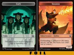 1x MTG - COPY \ SOLDIER TOKEN #02/11 - FOIL - Avatar: The Last Airbender - Image 1