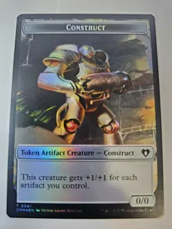 MTG -Foil Construct / Elemental Double sided token- Commander Masters - - Image 2
