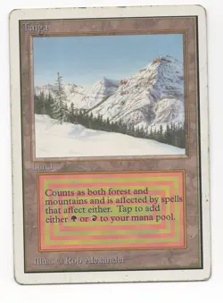 MTG: Magic Unlimited Edition - Taiga *Heavy Play* - Image 1