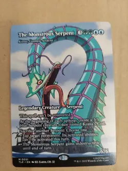 MTG The Monstrous Serpent 0051 Regular (Borderless) Avatar TLE NM - Image 1