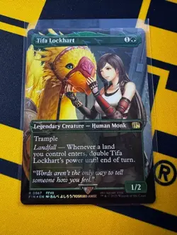 MTG Tifa Lockhart (Track Foil) (Borderless) Final Fantasy NM/M - Image 1