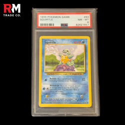 1999 Pokemon Base Set - Charmander Squirtle Bulbasaur (OG Starters) - PSA 8 & 6 - Image 2