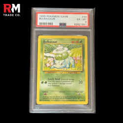 1999 Pokemon Base Set - Charmander Squirtle Bulbasaur (OG Starters) - PSA 8 & 6 - Image 4