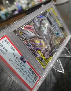 2019 Pokemon S&M Black Star Promo SM168 Pikachu & Zekrom GX - Tag Team PSA 8 - Image 3