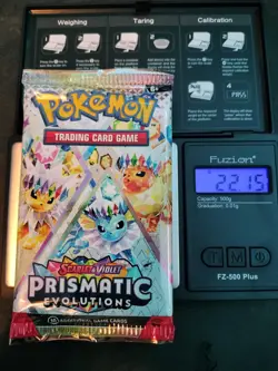 VERY HEAVY! GOD PACKUUU 22.15g Prismatic Evolutions Pokemon TCG Booster (SEALED) - Image 1