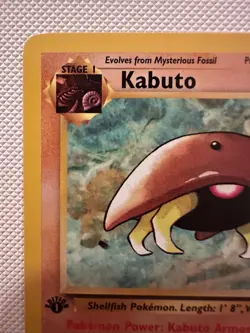 Pokemon TCG Kabuto 1st Edition Fossil #50/62 MP - Image 2