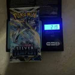 VERY HEAVY!! ?? 21.9g! Sleeved Silver Tempest Pokemon TCG Sealed Booster Pack - Image 1