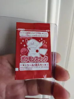 Rare Japanese Red & Purple Pokemon Snack Seal Mini Sticker Booster Pack Pikachu - Image 2