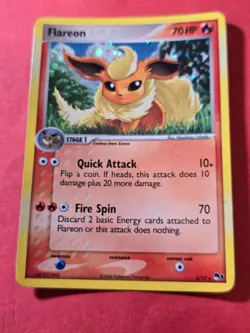 2006 Pokemon Organized Play Series 3 #2B Flareon, HOLO, Rare, cd1 - Image 1
