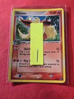2006 Pokemon Organized Play Series 3 #2B Flareon, HOLO, Rare, cd1 - Image 3