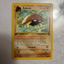 1st Edition Kabuto 50/62 Fossil Pokemon Tcg - Image 1