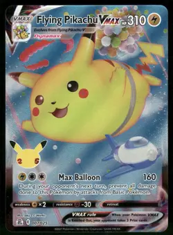 Flying Pikachu VMAX 007/025 Ultra Rare Holo NM Pokemon Celebrations - Image 1