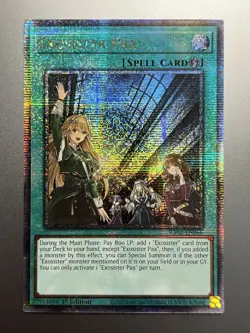 Yugioh - Exosister Pax Quarter Century Secret Rare RA02-EN066, Near Mint, 1st Ed - Image 1