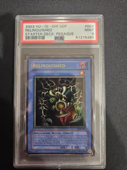 PSA 9 Yu-Gi-Oh! SDP-001 Relinquished Unlimited Ultra Rare - Image 1