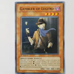 Gambler of Legend - GLAS-EN031 - NM/VLP - Common - 1st ed - Yugioh - Image 1