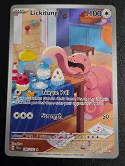 Pokemon TCG Lickitung Card Temporal Forces Sir 180/162 Near Mint/Mint Condition - Image 1