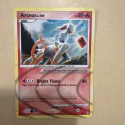 Arceus AR3 Platinum Arceus Holo Rare Pokemon Card MP - Image 1