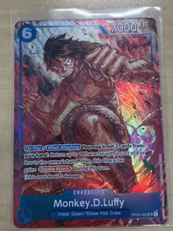 ONE PIECE Card Game Monkey.D.Luffy OP02-062 Alt Art ENGLISH Paramount War - Image 1