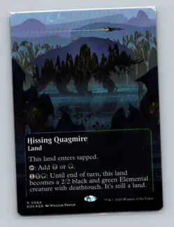 1x FOIL Hissing Quagmire Borderless (0064) Edge Stellar Sights EOS MTG Magic NM - Image 1