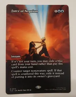 Mtg Avatar The Last Airbender Force Of Negation Borderless NM - Image 1