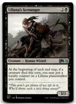 MTG Liliana's Scrounger U Core Set 2021 330 LP - Image 1