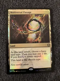 Magic The Gathering MTG - Multiversal Passage Foil - Marvel's Spider-Man - Image 1