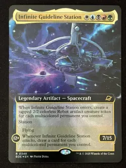 1x MTG Infinite Guideline Station (Extended Art, Foil) - (EOE) #348 - Magic - Image 1