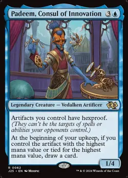 Padeem, Consul of Innovation 0062 Non Foil Rare Foundations Jumpstart MTG NM - Image 1