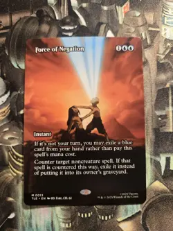 1x MtG Force of Negation Avatar: The Last Airbender Borderless Regular NM x1 - Image 1