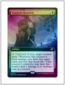 1x Requiem Monolith, Foil, Extended Art, Edge of Eternities, MTG NM - Image 1