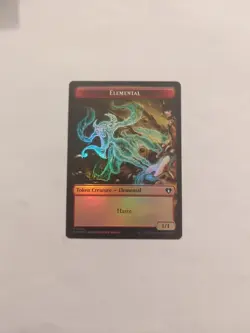 Elemental (0024) Construct (0041) Token *FOIL* Commander Masters NM MTG - Image 1