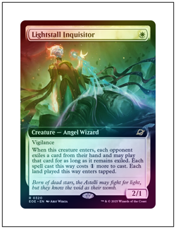 1x Lightstall Inquisitor, Extended Art Foil, Magic MTG NM - Image 1