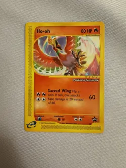 2002 Pokemon - Ho-oh Non-Holo - WOTC Black Star Promo #52 - Pokemon Center NY!! - Image 1