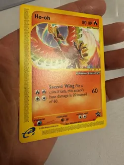 2002 Pokemon - Ho-oh Non-Holo - WOTC Black Star Promo #52 - Pokemon Center NY!! - Image 3