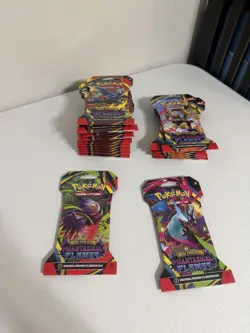 18X Pokemon TCG Mega Evolution Phantasmal Flames Sleeved Packs BRAND NEW - Image 1