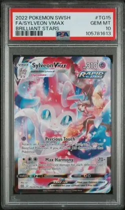 Pokemon Sylveon TG15 VMAX Brilliant Stars Trainer Gallery PSA 10 SPM - Image 1