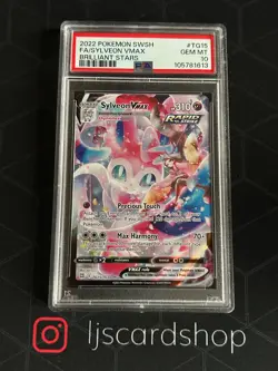 Pokemon Sylveon TG15 VMAX Brilliant Stars Trainer Gallery PSA 10 SPM - Image 2